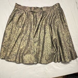 Pinup Couture Gold and Black Skater Skirt